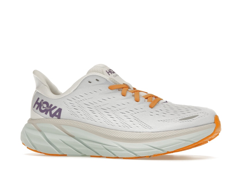 Hoka One One Clifton 8 Blanc De Blanc Purple Seafoam (Women's)