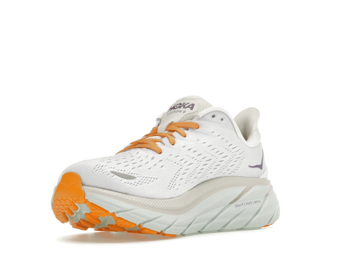 Hoka One One Clifton 8 Blanc De Blanc Purple Seafoam (Women's)