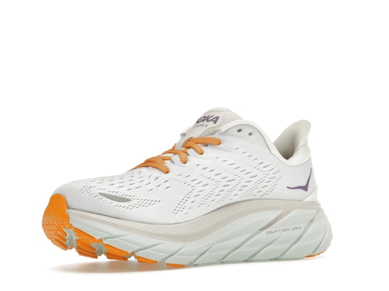 Hoka One One Clifton 8 Blanc De Blanc Purple Seafoam (Women's)