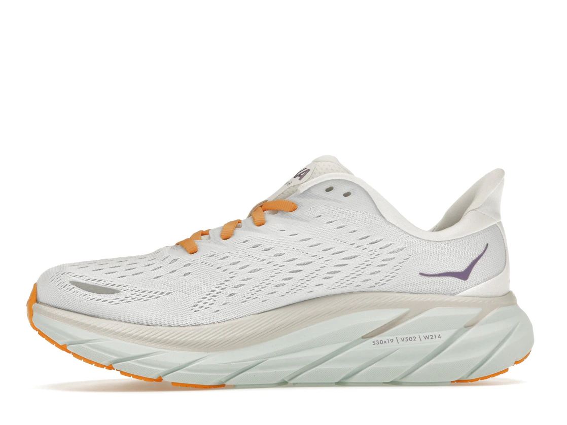 Hoka One One Clifton 8 Blanc De Blanc Purple Seafoam (Women's)