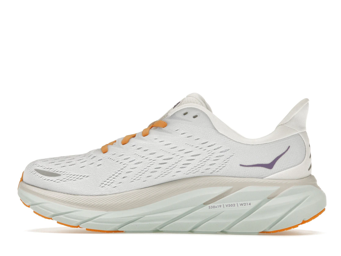 Hoka One One Clifton 8 Blanc De Blanc Purple Seafoam (Women's)