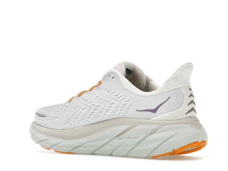 Hoka One One Clifton 8 Blanc De Blanc Purple Seafoam (Women's)