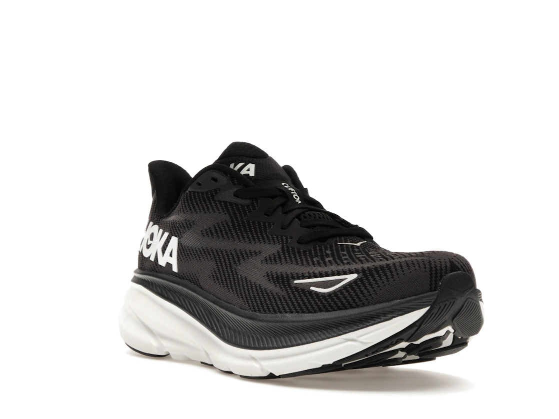 Hoka One One Clifton 9 Black White