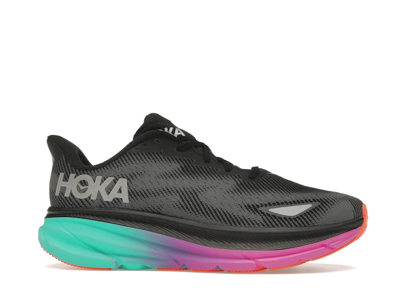 Hoka One One Clifton 9 Gore-Tex Black Electric Aqua (Women's)