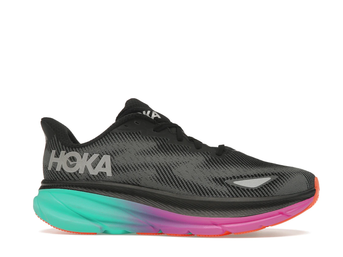 Hoka One One Clifton 9 Gore-Tex Black Electric Aqua (Women's)