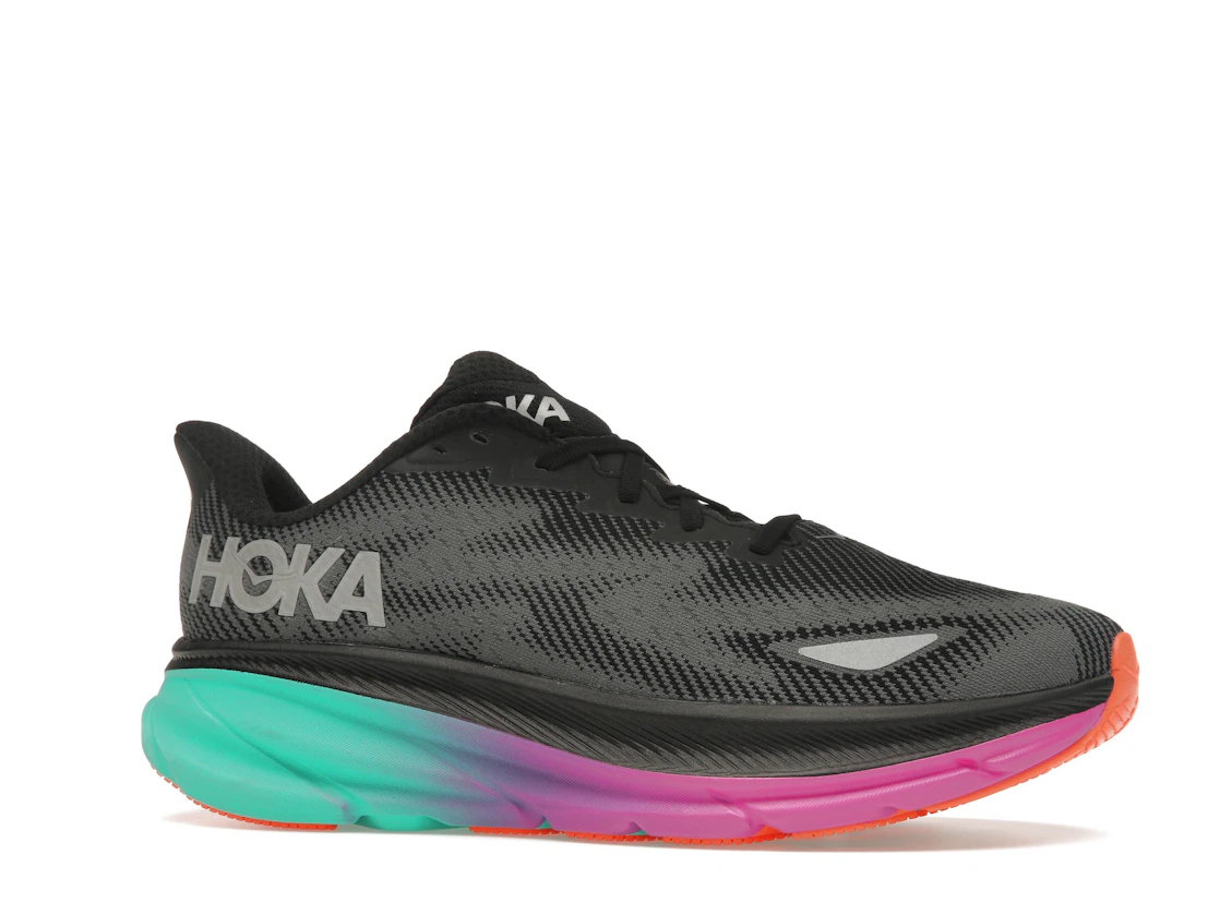 Hoka One One Clifton 9 Gore-Tex Black Electric Aqua (Women's)