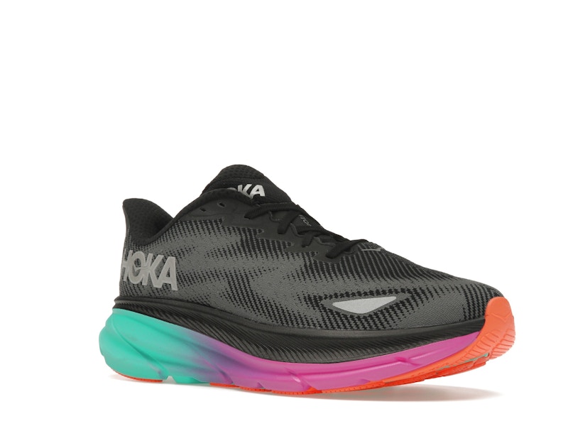 Hoka One One Clifton 9 Gore-Tex Black Electric Aqua (Women's)