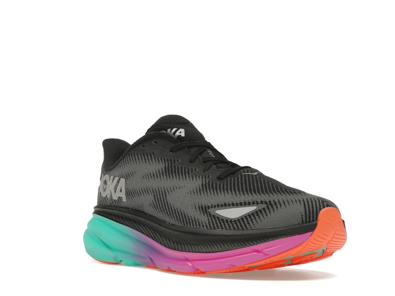 Hoka One One Clifton 9 Gore-Tex Black Electric Aqua (Women's)