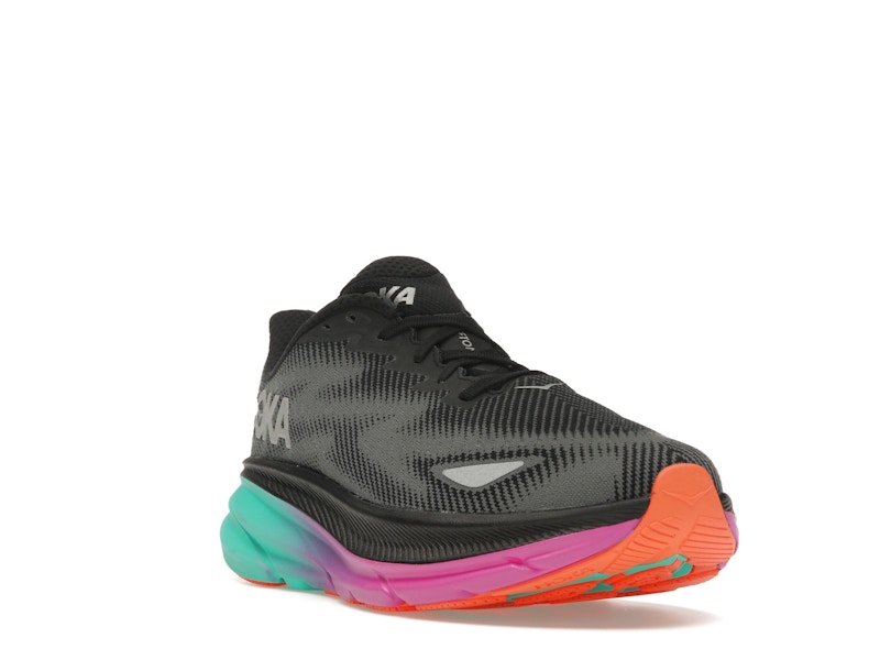 Hoka One One Clifton 9 Gore-Tex Black Electric Aqua (Women's)