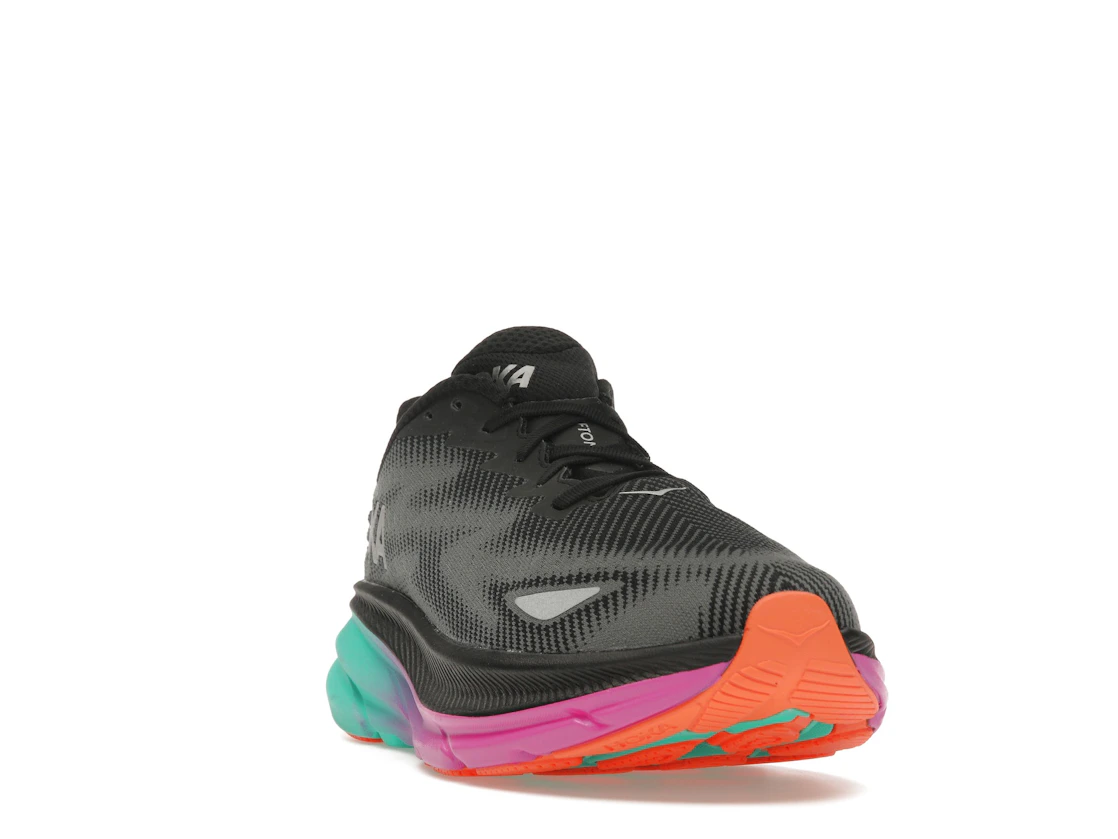 Hoka One One Clifton 9 Gore-Tex Black Electric Aqua (Women's)