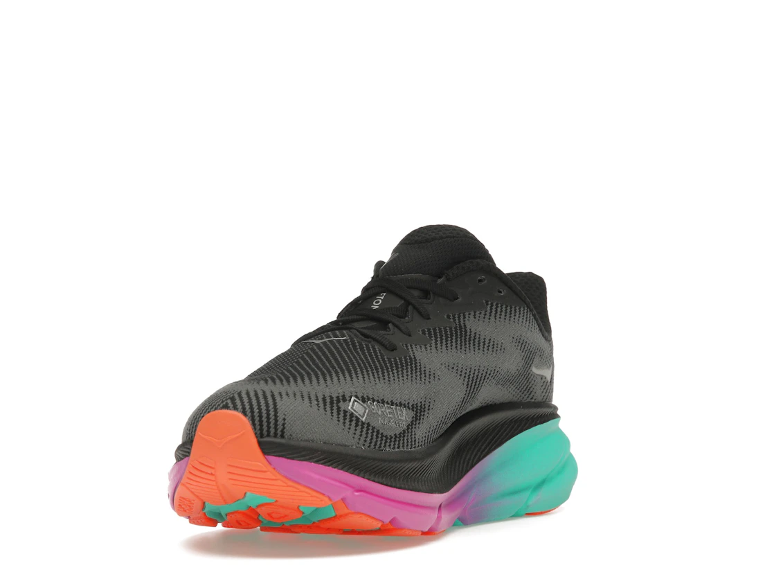 Hoka One One Clifton 9 Gore-Tex Black Electric Aqua (Women's)
