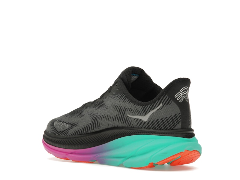 Hoka One One Clifton 9 Gore-Tex Black Electric Aqua (Women's)