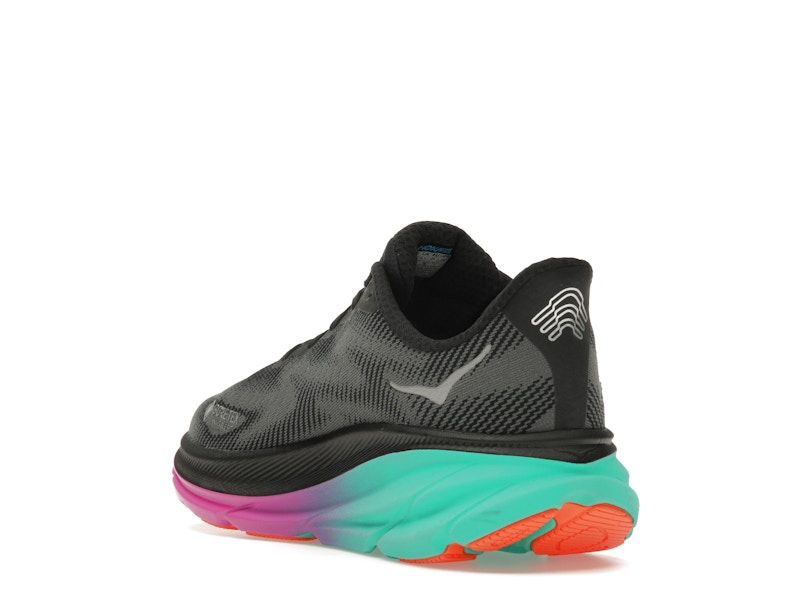 Hoka One One Clifton 9 Gore-Tex Black Electric Aqua (Women's)