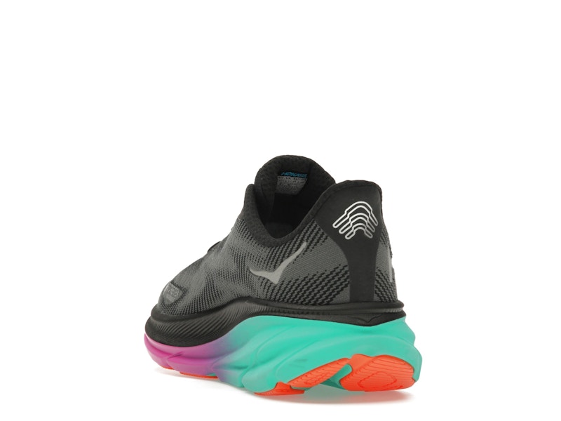Hoka One One Clifton 9 Gore-Tex Black Electric Aqua (Women's)