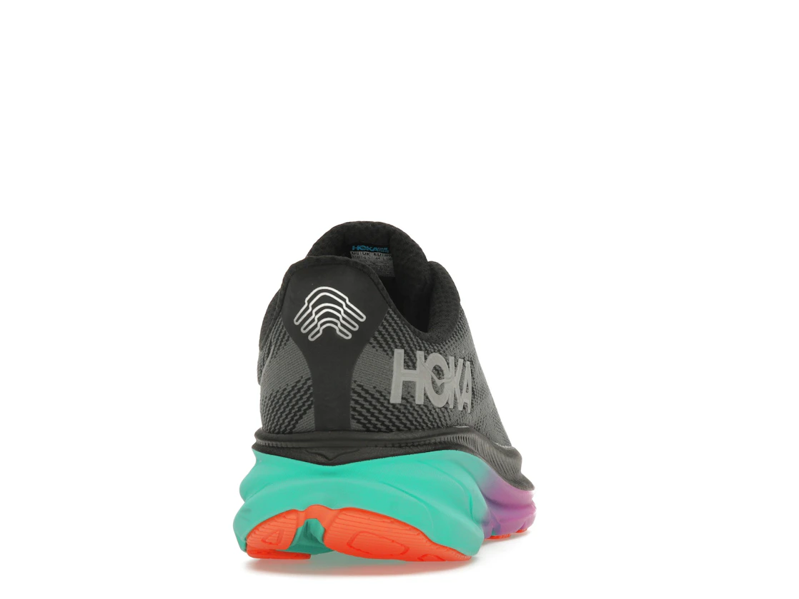 Hoka One One Clifton 9 Gore-Tex Black Electric Aqua (Women's)