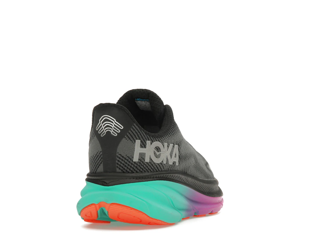Hoka One One Clifton 9 Gore-Tex Black Electric Aqua (Women's)