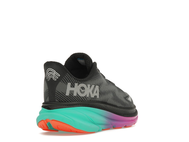 Hoka One One Clifton 9 Gore-Tex Black Electric Aqua (Women's)
