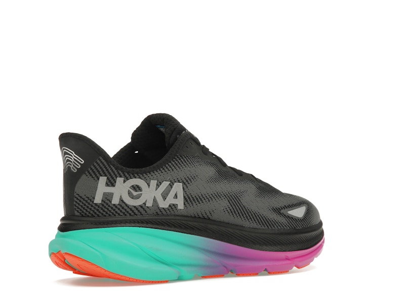 Hoka One One Clifton 9 Gore-Tex Black Electric Aqua (Women's)