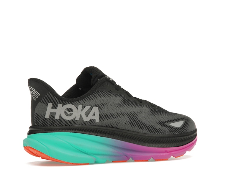 Hoka One One Clifton 9 Gore-Tex Black Electric Aqua (Women's)