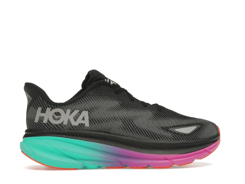Hoka One One Clifton 9 Gore-Tex Black Electric Aqua (Women's)