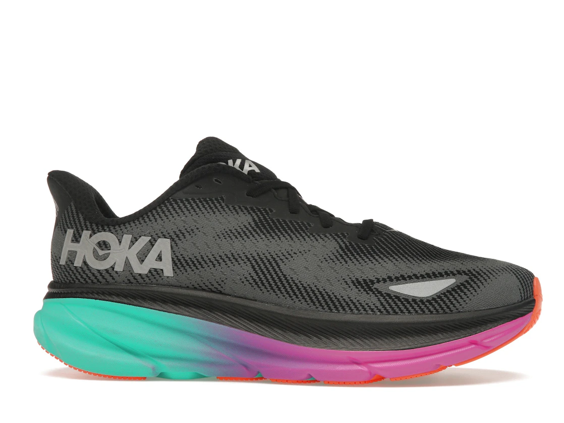 Hoka One One Clifton 9 Gore-Tex Black Electric Aqua