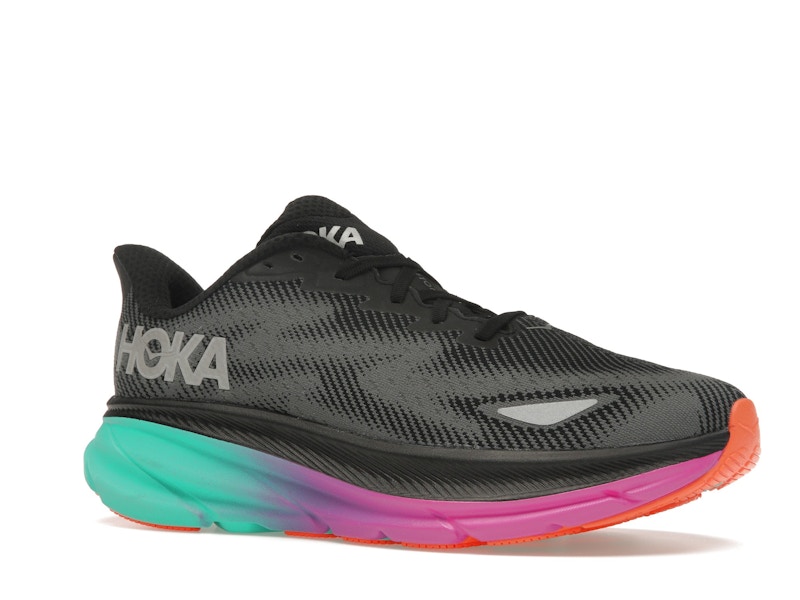Hoka One One Clifton 9 Gore-Tex Black Electric Aqua