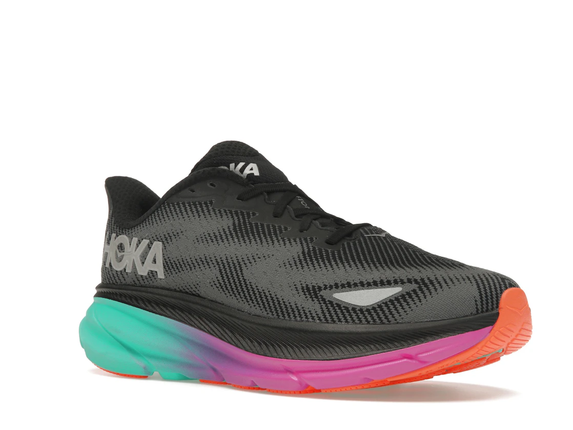 Hoka One One Clifton 9 Gore-Tex Black Electric Aqua