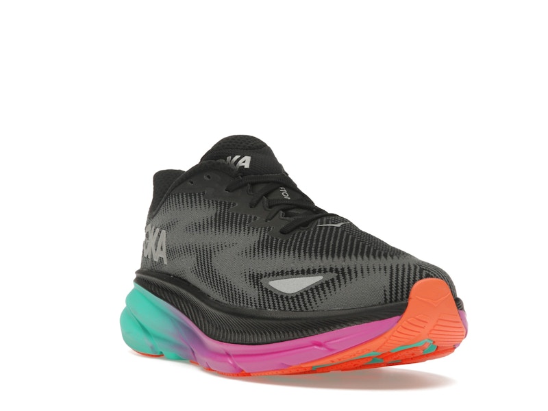 Hoka One One Clifton 9 Gore-Tex Black Electric Aqua