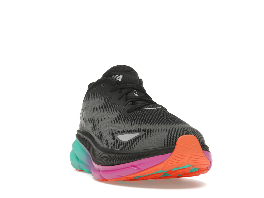 Hoka One One Clifton 9 Gore-Tex Black Electric Aqua