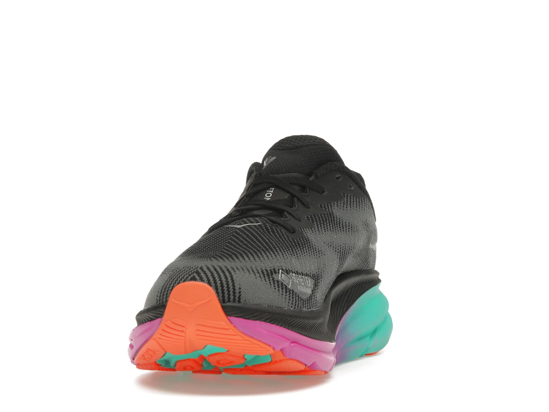 Hoka One One Clifton 9 Gore-Tex Black Electric Aqua