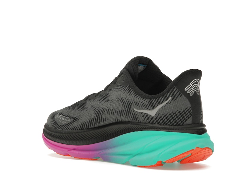 Hoka One One Clifton 9 Gore-Tex Black Electric Aqua