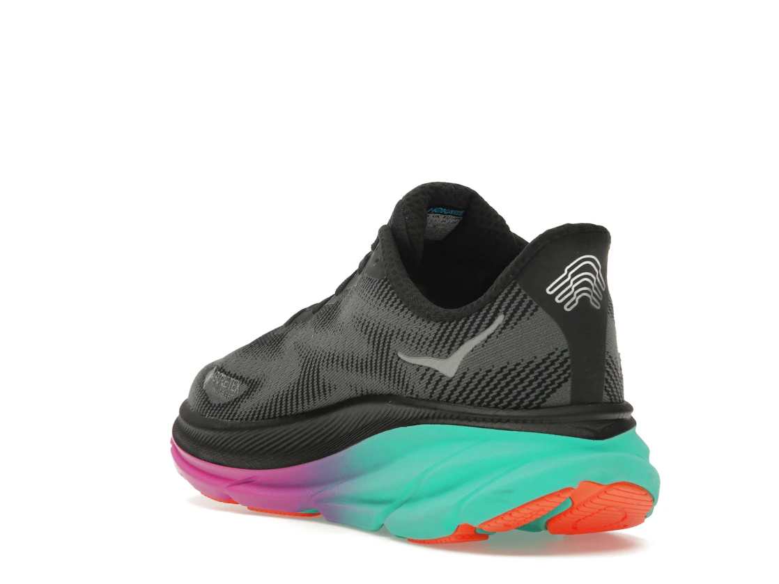 Hoka One One Clifton 9 Gore-Tex Black Electric Aqua