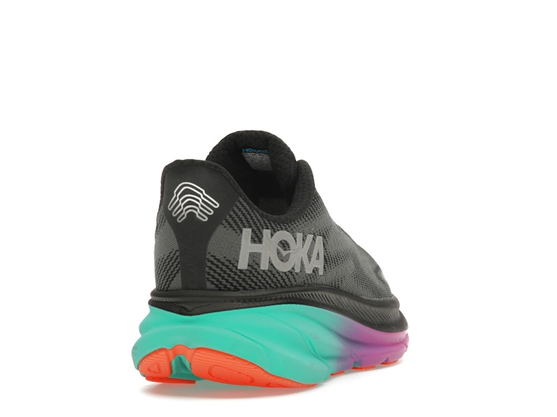 Hoka One One Clifton 9 Gore-Tex Black Electric Aqua
