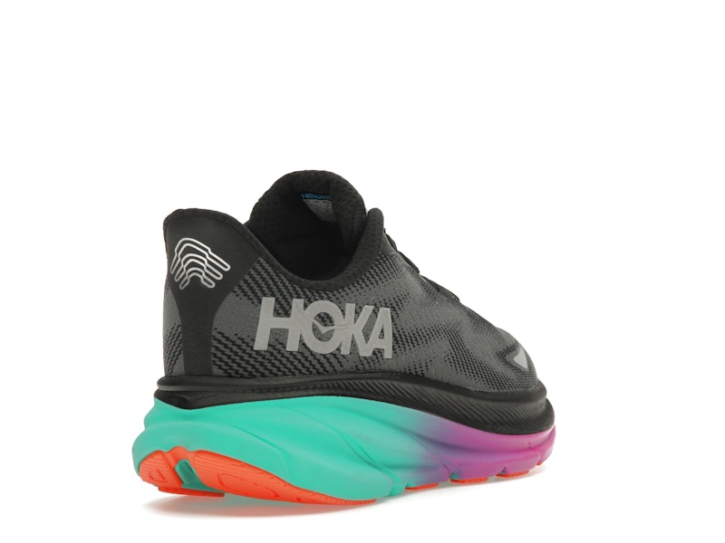 Hoka One One Clifton 9 Gore-Tex Black Electric Aqua