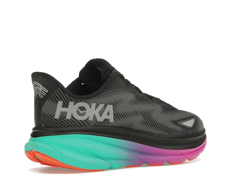 Hoka One One Clifton 9 Gore-Tex Black Electric Aqua
