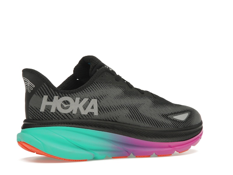 Hoka One One Clifton 9 Gore-Tex Black Electric Aqua