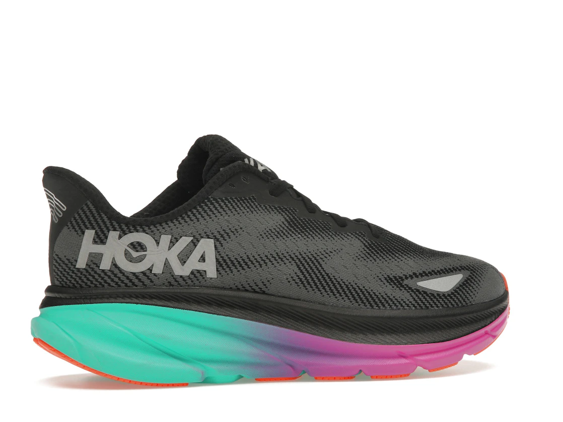 Hoka One One Clifton 9 Gore-Tex Black Electric Aqua
