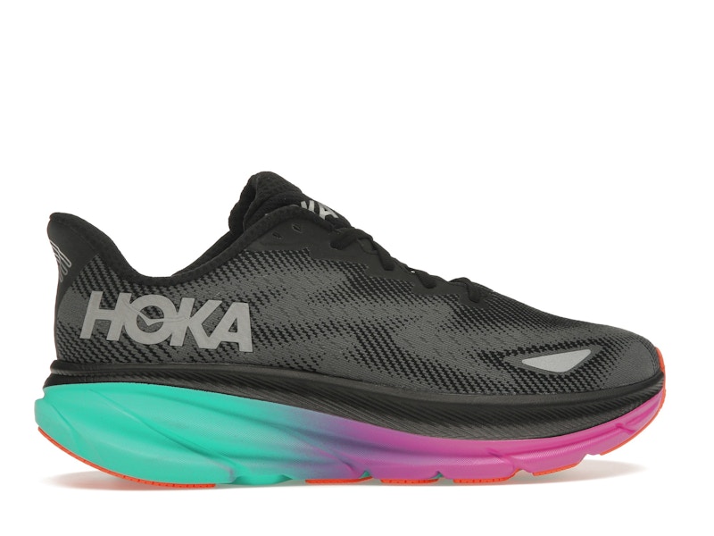 Hoka One One Clifton 9 Gore-Tex Black Electric Aqua