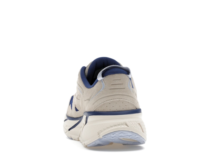 Hoka One One Clifton L Suede Oat Milk Bellwether Blue