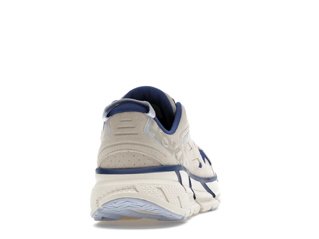 Hoka One One Clifton L Suede Oat Milk Bellwether Blue
