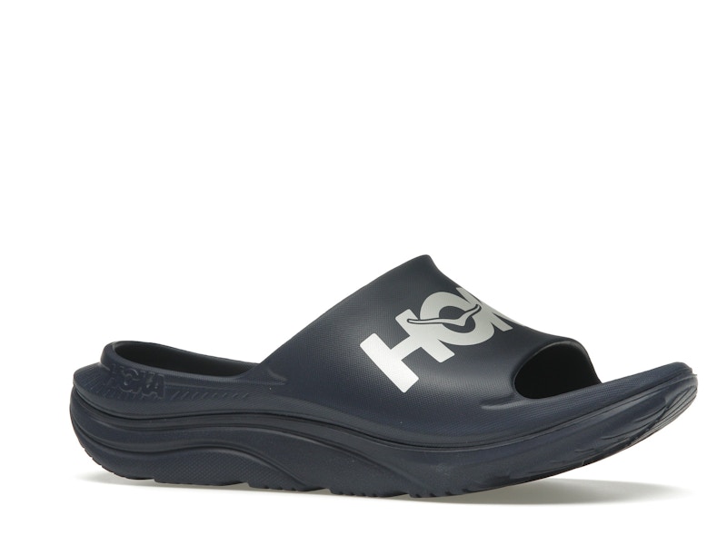 Hoka One One Ora Athletic Slide Varsity Navy White