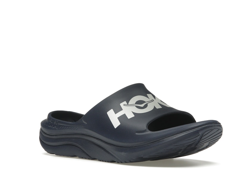 Hoka One One Ora Athletic Slide Varsity Navy White