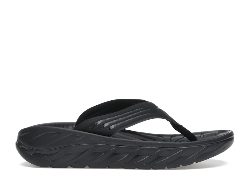 Hoka One One Ora Recovery Flip Black Dark Gull Grey