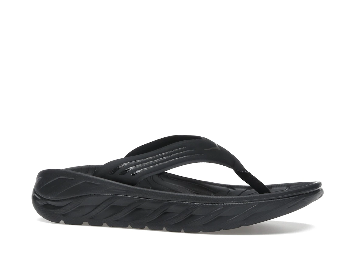 Hoka One One Ora Recovery Flip Black Dark Gull Grey