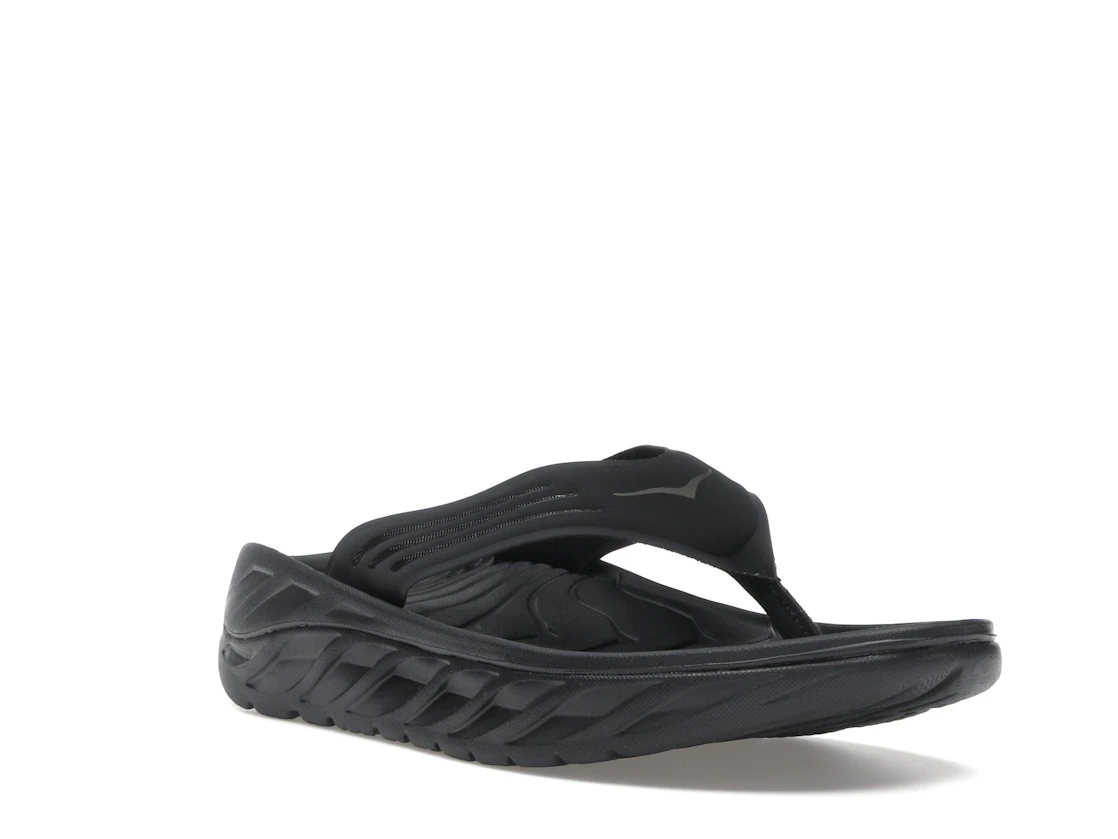 Hoka One One Ora Recovery Flip Black Dark Gull Grey