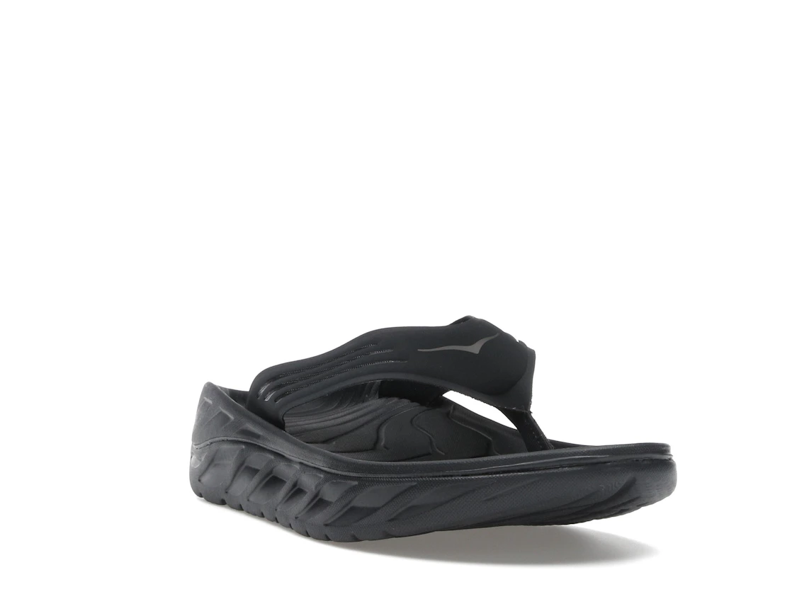 Hoka One One Ora Recovery Flip Black Dark Gull Grey