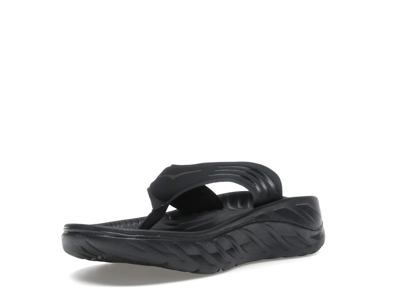 Hoka One One Ora Recovery Flip Black Dark Gull Grey