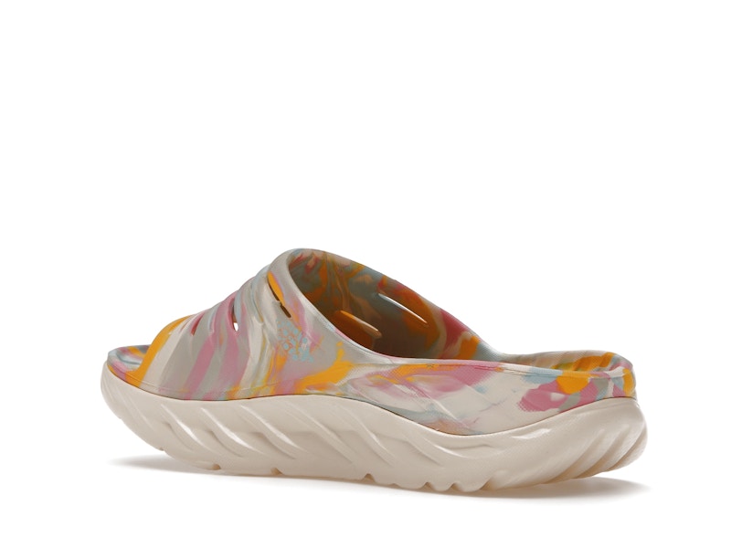 Hoka One One Ora Recovery Slide Free People Movement Luna Marbled