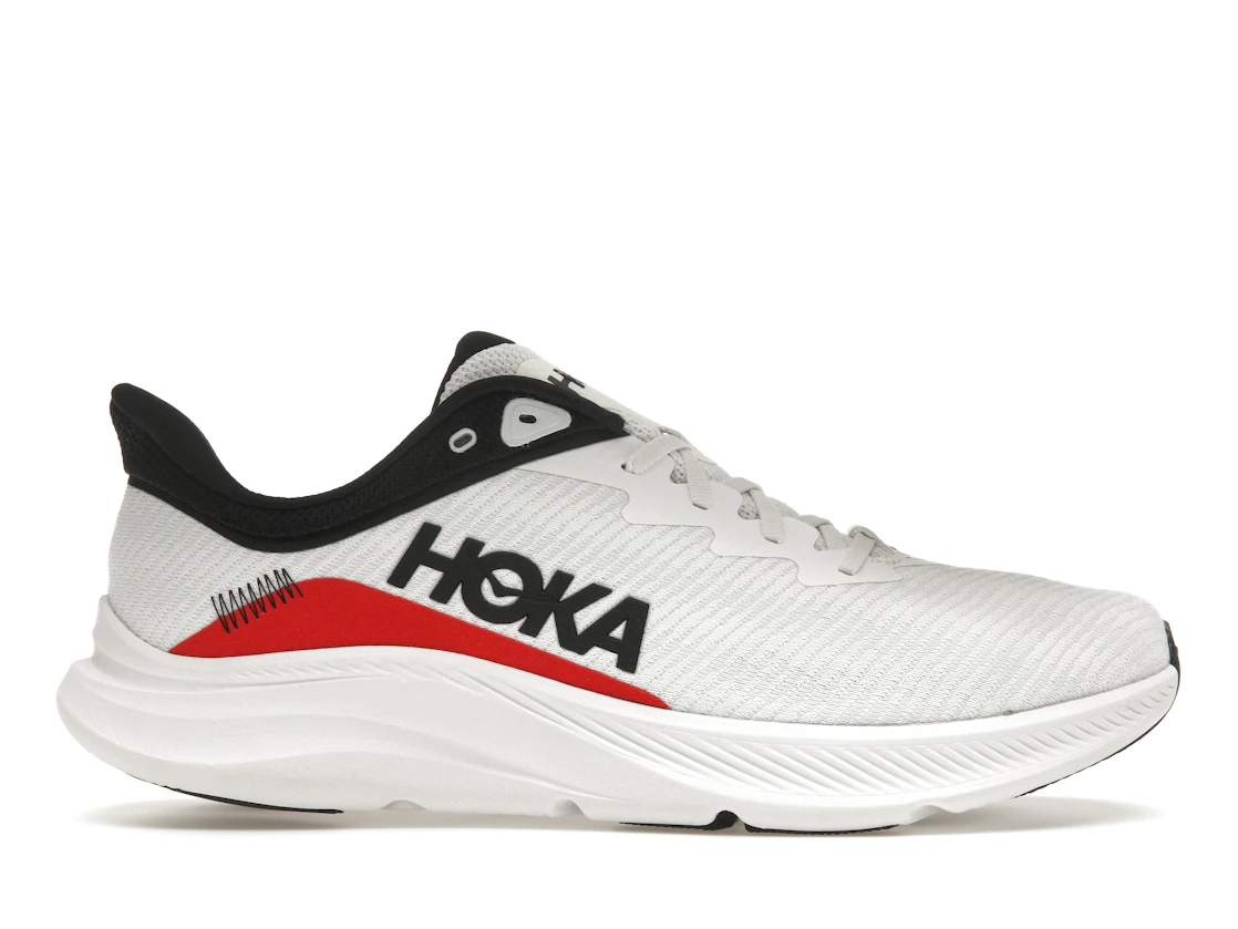 Hoka One One Solimar White Cosmic Grey Red