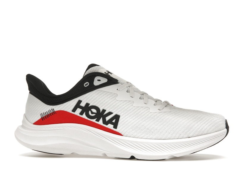 Hoka One One Solimar White Cosmic Grey Red
